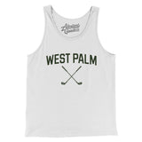 West Palm Golf Men/Unisex Tank Top-White-Allegiant Goods Co. Vintage Sports Apparel