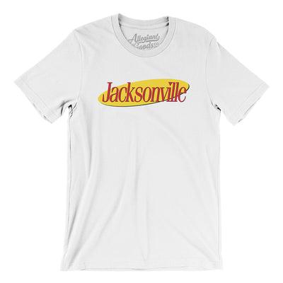 Jacksonville Seinfeld Men/Unisex T-Shirt-White-Allegiant Goods Co. Vintage Sports Apparel