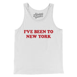 I've Been To New York Men/Unisex Tank Top-White-Allegiant Goods Co. Vintage Sports Apparel