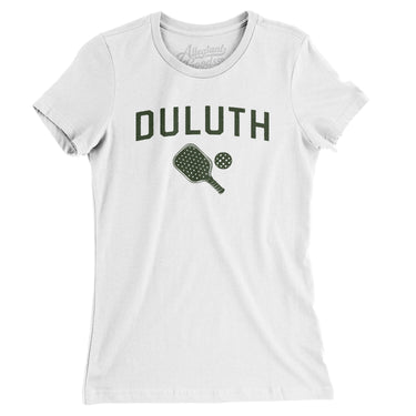 Duluth Pickleball Women's T-Shirt-White-Allegiant Goods Co. Vintage Sports Apparel