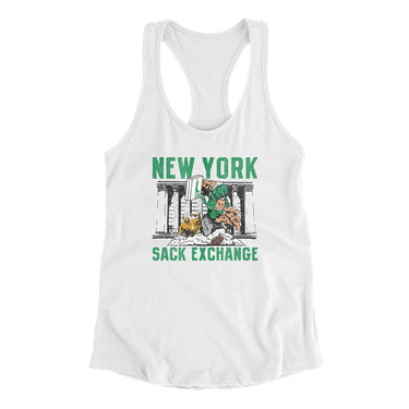 New York Sack Exchange Women's Racerback Tank-Allegiant Goods Co. Vintage Sports Apparel