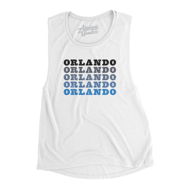 Orlando Repeat Women's Flowey Scoopneck Muscle Tank-Allegiant Goods Co. Vintage Sports Apparel