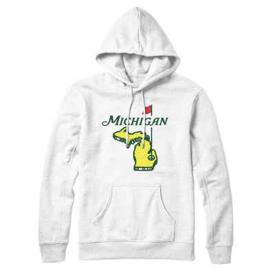 Michigan Golf Hoodie-White-Allegiant Goods Co. Vintage Sports Apparel