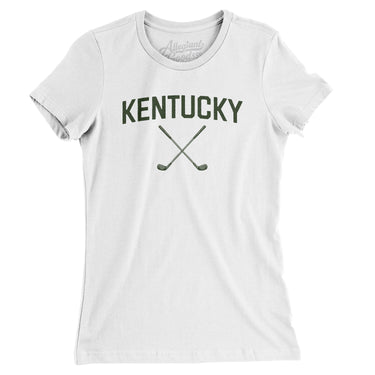Kentucky Golf Women's T-Shirt-White-Allegiant Goods Co. Vintage Sports Apparel