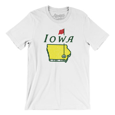 Iowa Golf Men/Unisex T-Shirt-White-Allegiant Goods Co. Vintage Sports Apparel