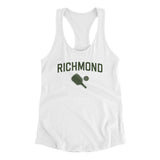 Richmond Pickleball Women's Racerback Tank-White-Allegiant Goods Co. Vintage Sports Apparel