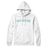 Actually It's Pronounced New Orleans Hoodie-White-Allegiant Goods Co. Vintage Sports Apparel