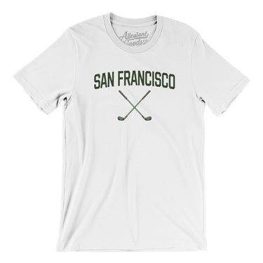San Francisco Golf Men/Unisex T-Shirt-White-Allegiant Goods Co. Vintage Sports Apparel