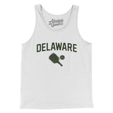 Delaware Pickleball Men/Unisex Tank Top-White-Allegiant Goods Co. Vintage Sports Apparel