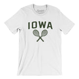 Iowa Tennis Men/Unisex T-Shirt-White-Allegiant Goods Co. Vintage Sports Apparel