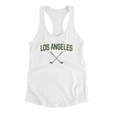 Los Angeles Golf Women's Racerback Tank-White-Allegiant Goods Co. Vintage Sports Apparel