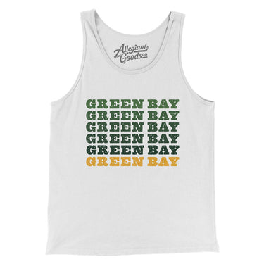 Green Bay Repeat Men/Unisex Tank Top-Allegiant Goods Co. Vintage Sports Apparel