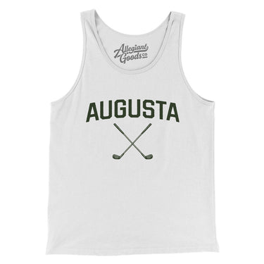Augusta Golf Men/Unisex Tank Top-White-Allegiant Goods Co. Vintage Sports Apparel