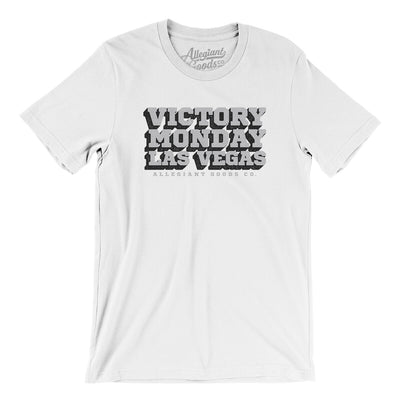 Victory Monday Las Vegas Men/Unisex T-Shirt-White-Allegiant Goods Co. Vintage Sports Apparel