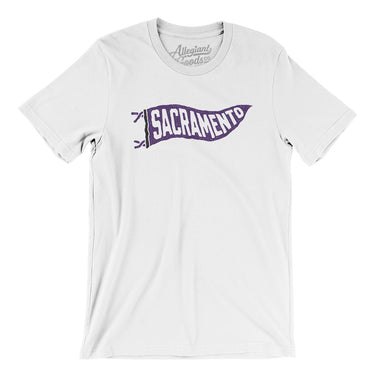 Sacramento Pennant Men/Unisex T-Shirt-Allegiant Goods Co. Vintage Sports Apparel