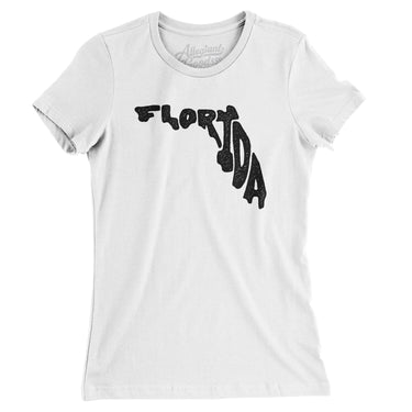 Florida State Shape Text Women's T-Shirt-Allegiant Goods Co. Vintage Sports Apparel