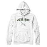 Myrtle Beach Golf Hoodie-White-Allegiant Goods Co. Vintage Sports Apparel