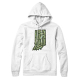 Indiana Golf Course Map Hoodie-White-Allegiant Goods Co. Vintage Sports Apparel