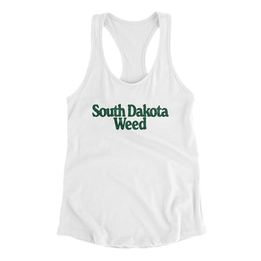 South Dakota Weed Women's Racerback Tank-Allegiant Goods Co. Vintage Sports Apparel
