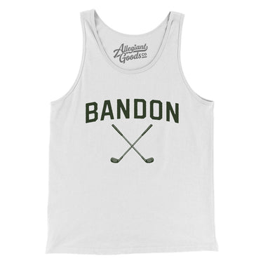 Bandon Golf Men/Unisex Tank Top-White-Allegiant Goods Co. Vintage Sports Apparel