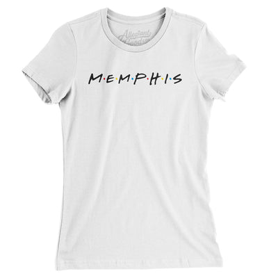 Memphis Friends Women's T-Shirt-White-Allegiant Goods Co. Vintage Sports Apparel