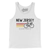 New Jersey Cycling Men/Unisex Tank Top-White-Allegiant Goods Co. Vintage Sports Apparel
