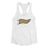 Nashville Pennant Women's Racerback Tank-Allegiant Goods Co. Vintage Sports Apparel