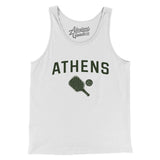 Athens Pickleball Men/Unisex Tank Top-White-Allegiant Goods Co. Vintage Sports Apparel