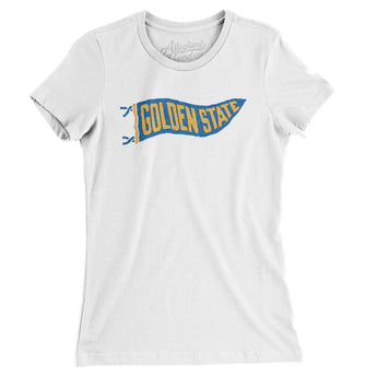 Golden State Pennant Women's T-Shirt-Allegiant Goods Co. Vintage Sports Apparel