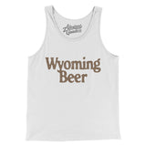 Wyoming Beer Men/Unisex Tank Top-White-Allegiant Goods Co. Vintage Sports Apparel