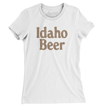 Idaho Beer Women's T-Shirt-White-Allegiant Goods Co. Vintage Sports Apparel