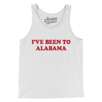 I've Been To Alabama Men/Unisex Tank Top-White-Allegiant Goods Co. Vintage Sports Apparel