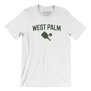West Palm Pickleball Men/Unisex T-Shirt-White-Allegiant Goods Co. Vintage Sports Apparel