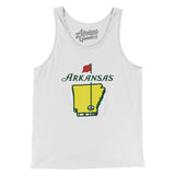 Arkansas Golf Men/Unisex Tank Top-Allegiant Goods Co. Vintage Sports Apparel