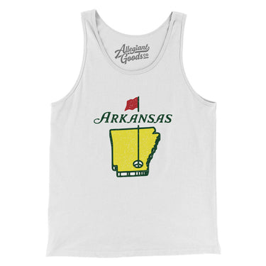 Arkansas Golf Men/Unisex Tank Top-Allegiant Goods Co. Vintage Sports Apparel