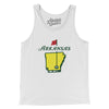 Arkansas Golf Men/Unisex Tank Top-White-Allegiant Goods Co. Vintage Sports Apparel