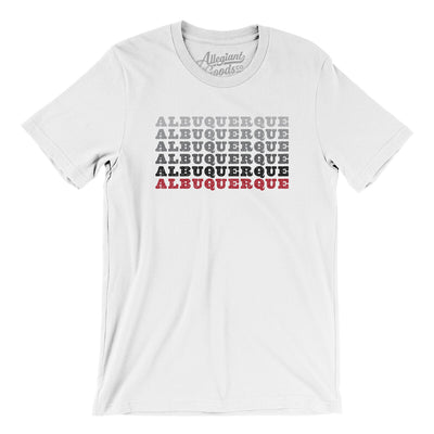 Albuquerque Repeat Men/Unisex T-Shirt-White-Allegiant Goods Co. Vintage Sports Apparel