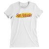 San Antonio Seinfeld Women's T-Shirt-White-Allegiant Goods Co. Vintage Sports Apparel