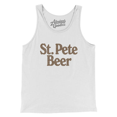 St. Pete Beer Men/Unisex Tank Top-Allegiant Goods Co. Vintage Sports Apparel