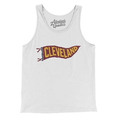Cleveland Pennant Men/Unisex Tank Top-Allegiant Goods Co. Vintage Sports Apparel