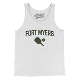 Fort Myers Pickleball Men/Unisex Tank Top-White-Allegiant Goods Co. Vintage Sports Apparel