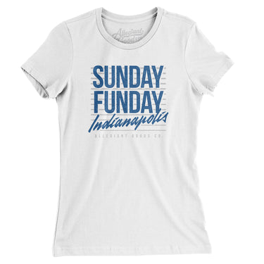 Sunday Funday Indianapolis Women's T-Shirt-Allegiant Goods Co. Vintage Sports Apparel