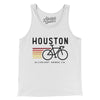 Houston Cycling Men/Unisex Tank Top-White-Allegiant Goods Co. Vintage Sports Apparel