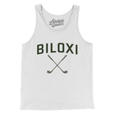 Biloxi Golf Men/Unisex Tank Top-White-Allegiant Goods Co. Vintage Sports Apparel