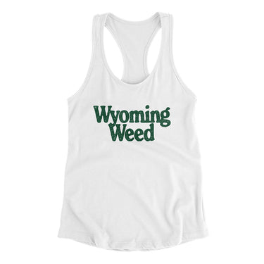 Wyoming Weed Women's Racerback Tank-Allegiant Goods Co. Vintage Sports Apparel