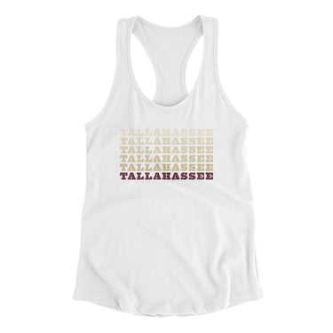 Tallahassee Repeat Women's Racerback Tank-Allegiant Goods Co. Vintage Sports Apparel