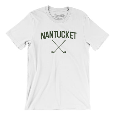 Nantucket Golf Men/Unisex T-Shirt-White-Allegiant Goods Co. Vintage Sports Apparel
