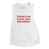 There's No Place Like Oklahoma Women's Flowey Scoopneck Muscle Tank-White-Allegiant Goods Co. Vintage Sports Apparel