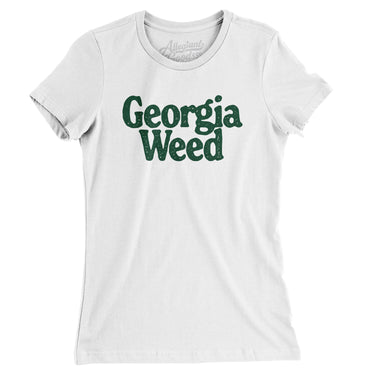 Georgia Weed Women's T-Shirt-White-Allegiant Goods Co. Vintage Sports Apparel