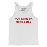 I've Been To Nebraska Men/Unisex Tank Top-White-Allegiant Goods Co. Vintage Sports Apparel